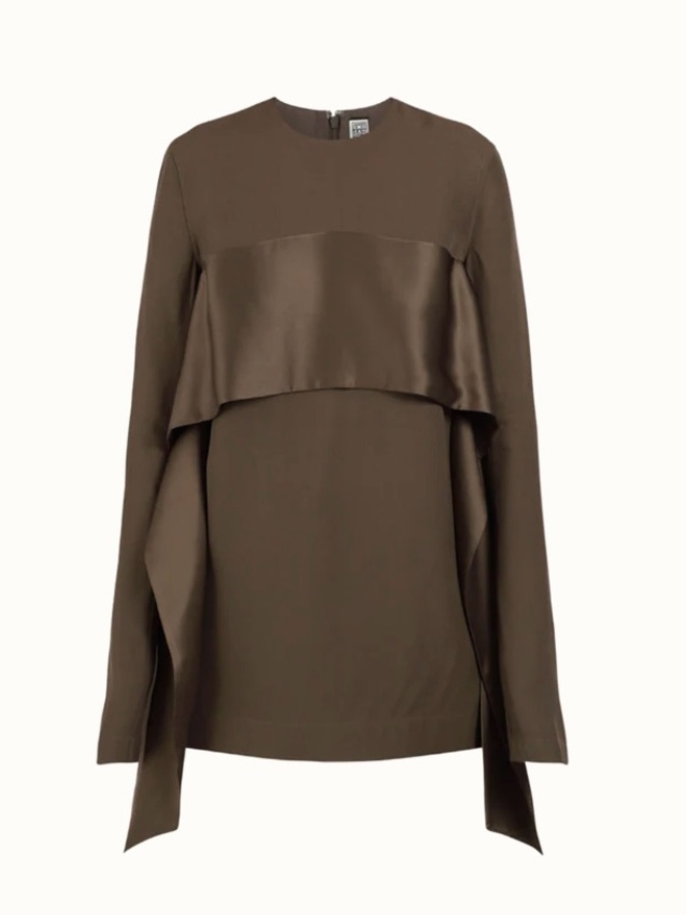 NWT Toteme Satin Sash Crepe Blouse. Size 40 EU (8 U.S.)